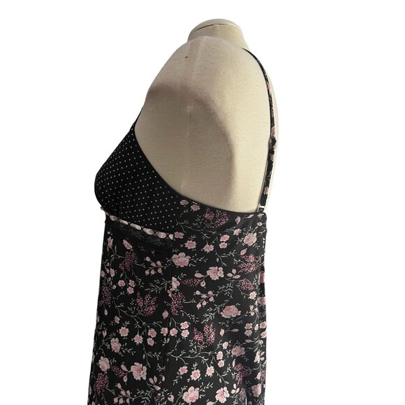 Vintage California Dynasty Y2K Floral Strappy Night Gown Lingerie Sz Medium Wome - Picture 7 of 9
